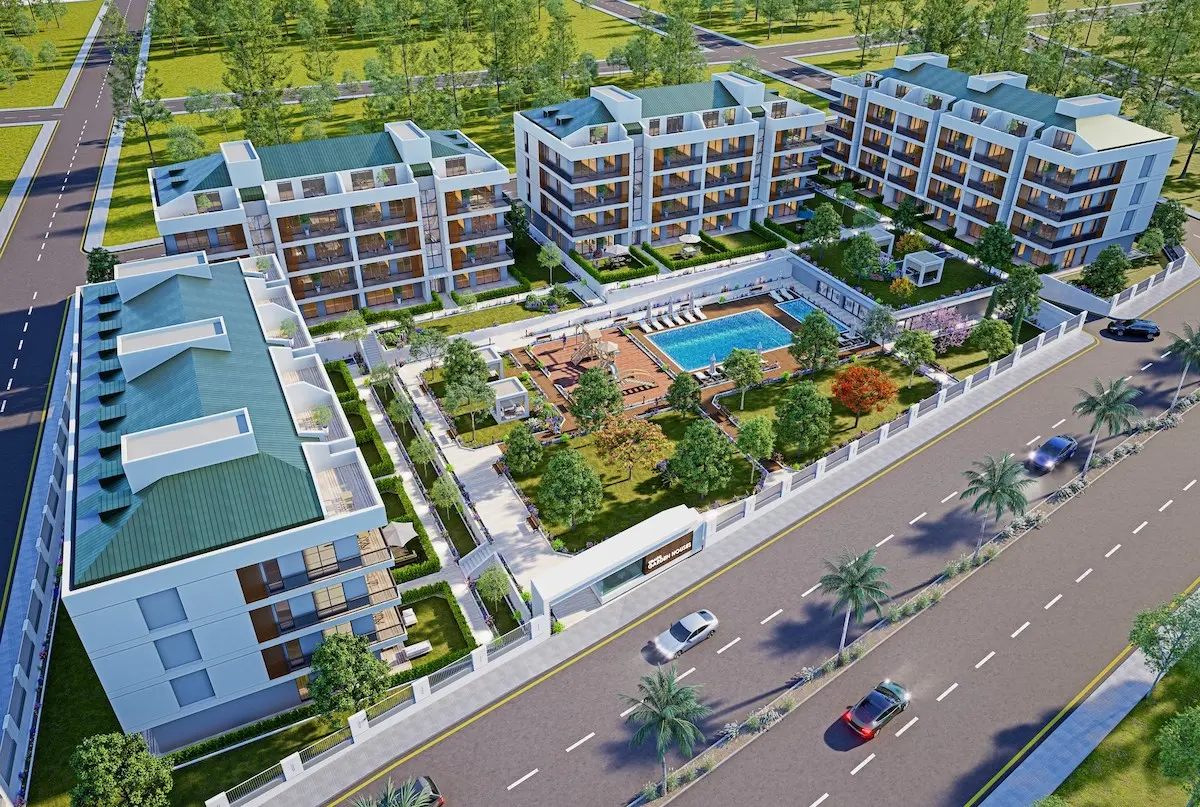 زندگی به سبک ویلایی در آپارتمان‌های سرسبز و کم‌ واحد بویوک‌ چکمجه، استانبول